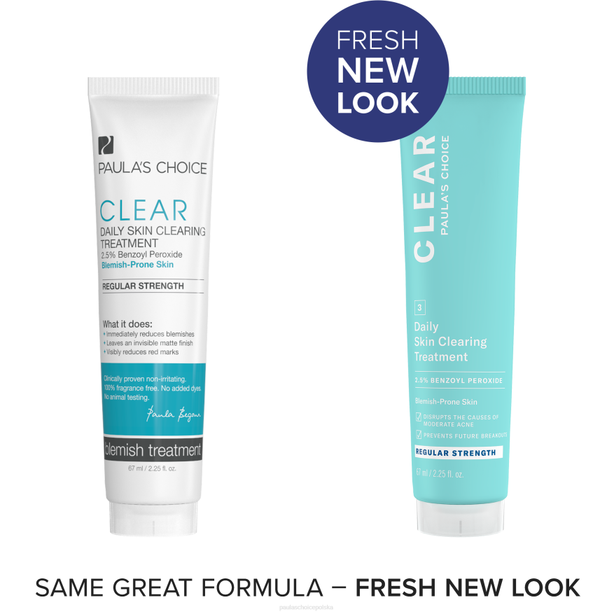 6RJ4152 pełny codzienna kuracja oczyszczająca skórę o regularnej sile z 2,5% nadtlenkiem benzoilu Paula's Choice