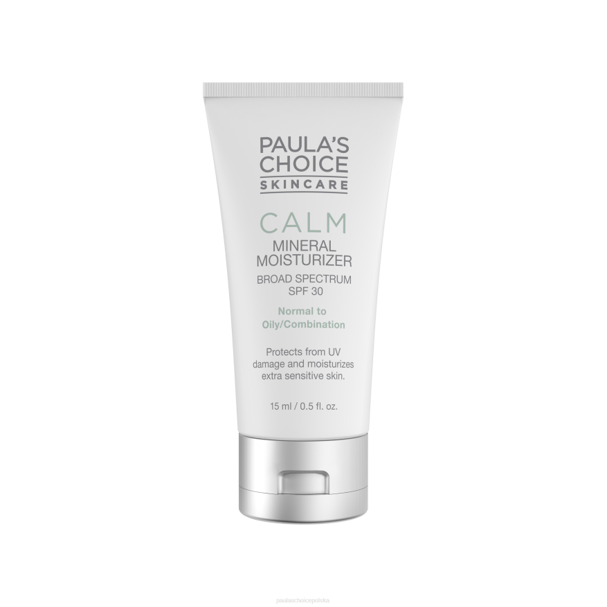 6RJ454 pełny Mineralny krem ​​nawilżający spf 30 łagodzący zaczerwienienia dla skóry normalnej i tłustej Paula's Choice
