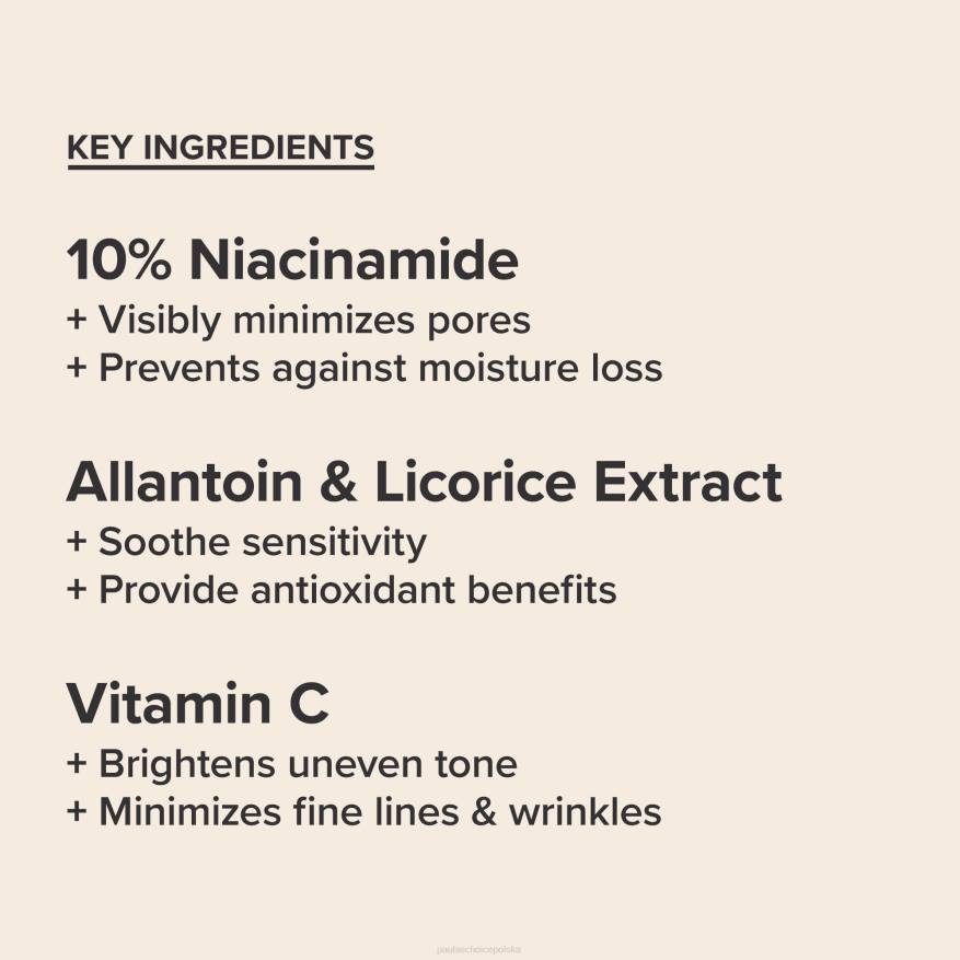 6RJ439 pełny Wzmacniacz 10% niacynamidu Paula's Choice