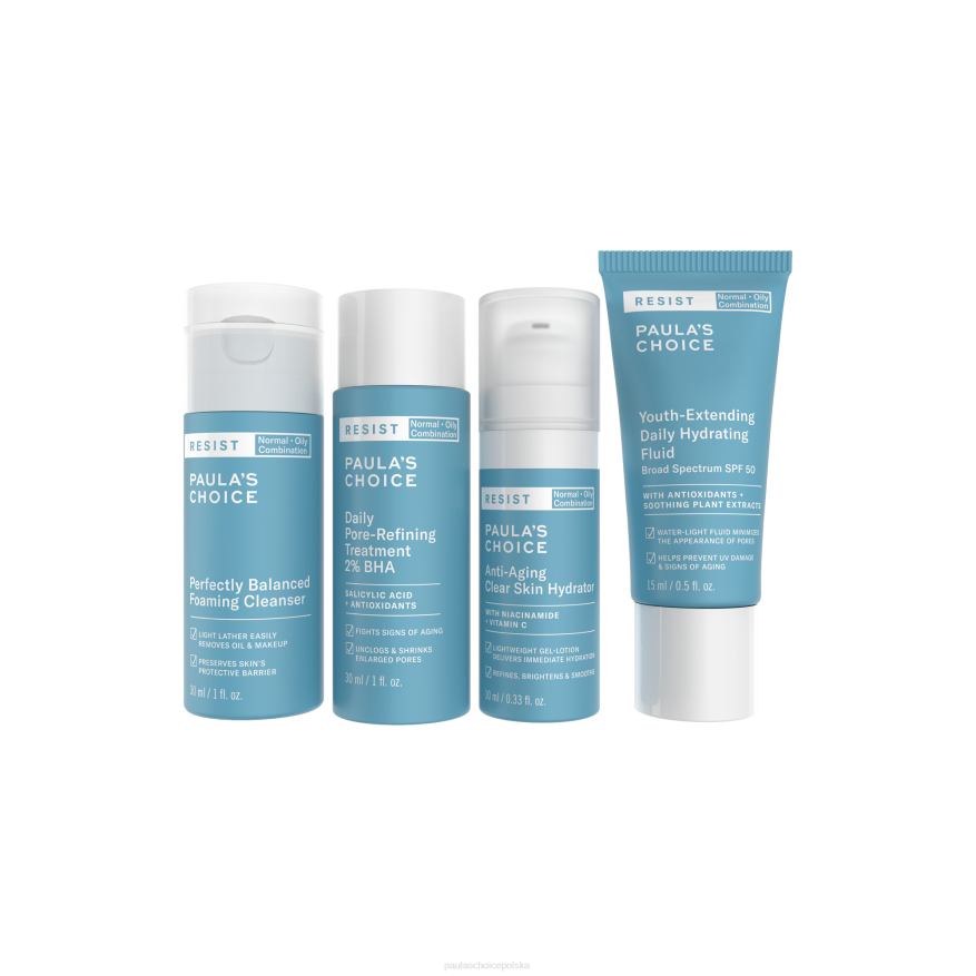 6RJ419 Ochrona skóry zestaw podróżny do skóry normalnej i tłustej Paula's Choice